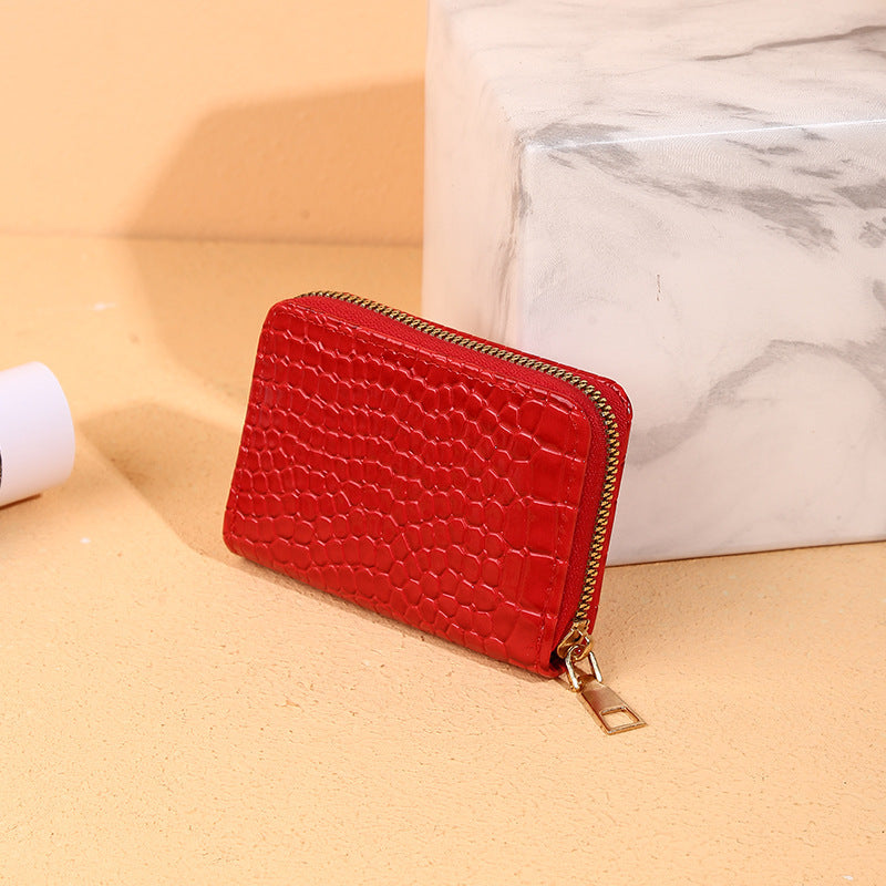 Wholesale Crocodile Pattern 9 Card Slots PU Wallet